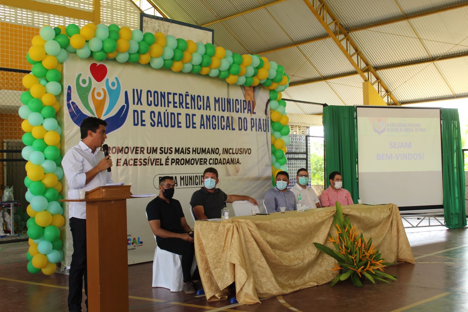 Prefeito Bruno Neto durante IX Conferência Municipal de Saúde